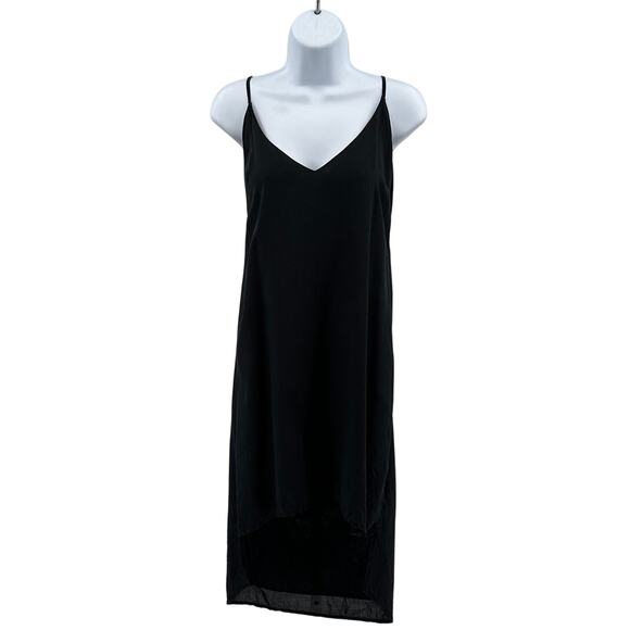 Cloth & Stone Hi-Low Slip Dress AWMNS S Black V-Neck Layered Strappy Lightweight - Picture 1 of 7